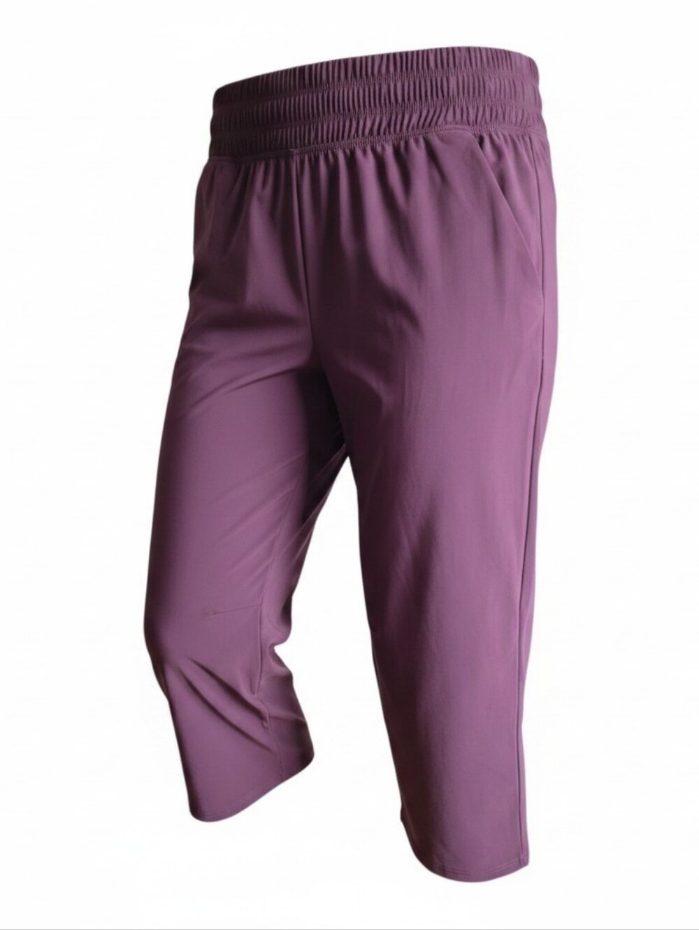 Old Navy High-Rise Cropped Active Pants - Plum